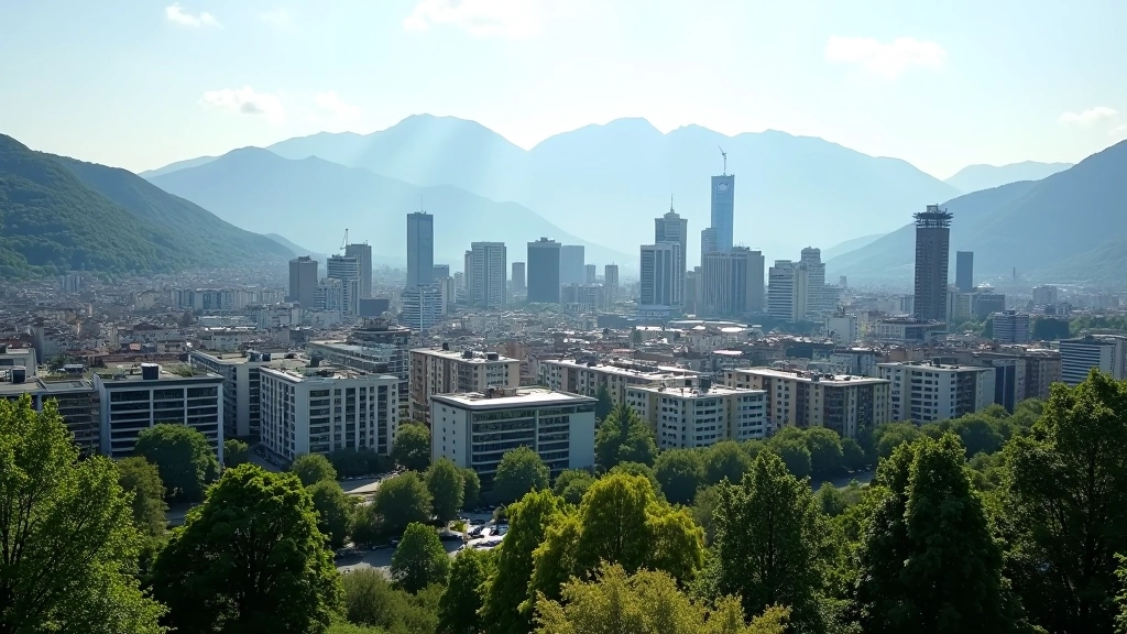 Vue aérienne de Grenoble avec immeubles modernes et quartiers en développement